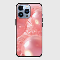 Чехол для iPhone 13 Pro Розовые шары, цвет: 3D-черный