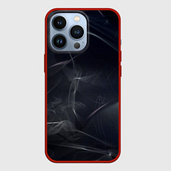 Чехол для iPhone 13 Pro Серый дым и тьма, цвет: 3D-красный