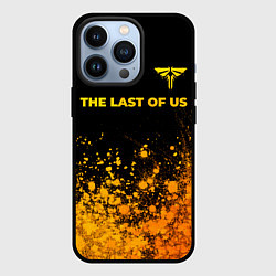 Чехол для iPhone 13 Pro The Last Of Us - gold gradient посередине, цвет: 3D-черный