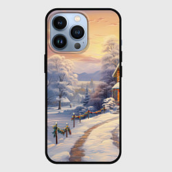 Чехол для iPhone 13 Pro Морозное утро с ароматом хвои, цвет: 3D-черный