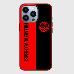 Чехол для iPhone 13 Pro Стальной алхимик - красная печать Альфонс, цвет: 3D-красный