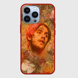 Чехол для iPhone 13 Pro Lil Peep розы, цвет: 3D-красный