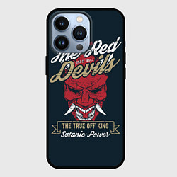 Чехол для iPhone 13 Pro Красный дьявол, цвет: 3D-черный