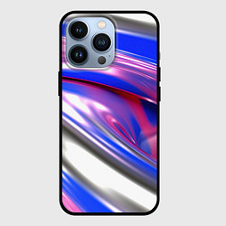 Чехол для iPhone 13 Pro Вязкая абстракция в фиолетовых оттенках, цвет: 3D-черный