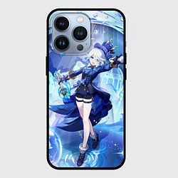Чехол для iPhone 13 Pro Genshin Impact Furina, цвет: 3D-черный