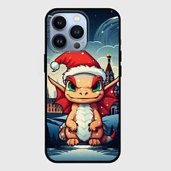 Чехол для iPhone 13 Pro Дракоша в России, цвет: 3D-черный