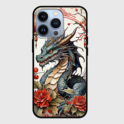 Чехол для iPhone 13 Pro Vintage dragon 2024, цвет: 3D-черный