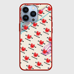 Чехол для iPhone 13 Pro Momaland pattern, цвет: 3D-красный