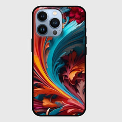 Чехол для iPhone 13 Pro Красивый яркий узорчик, цвет: 3D-черный