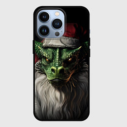 Чехол для iPhone 13 Pro Санта дракон 2024, цвет: 3D-черный