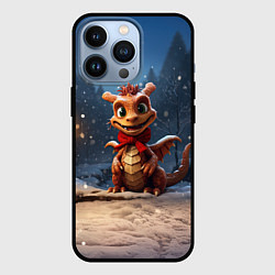 Чехол для iPhone 13 Pro Дракоша 2024, цвет: 3D-черный