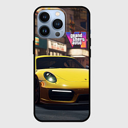 Чехол для iPhone 13 Pro GTA 6 porshe, цвет: 3D-черный