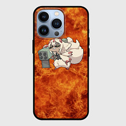 Чехол для iPhone 13 Pro Взрывоопасная Фапута, цвет: 3D-черный