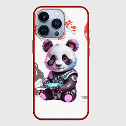 Чехол для iPhone 13 Pro Funny panda - China, цвет: 3D-красный