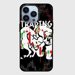 Чехол для iPhone 13 Pro Трейдинг быков и медведей, цвет: 3D-черный