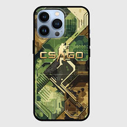 Чехол для iPhone 13 Pro Counter Strike go - pattern, цвет: 3D-черный