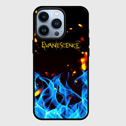 Чехол для iPhone 13 Pro Evanescence огонь рок группа, цвет: 3D-черный