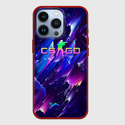 Чехол для iPhone 13 Pro Counter Strike go - neon, цвет: 3D-красный
