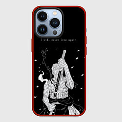 Чехол для iPhone 13 Pro Я не проиграю - Зоро, цвет: 3D-красный