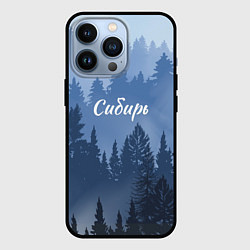 Чехол для iPhone 13 Pro Сибирь леса, цвет: 3D-черный