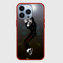 Чехол для iPhone 13 Pro Michael Jackson в прыжке, цвет: 3D-красный