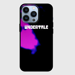 Чехол для iPhone 13 Pro Undertale neon splash, цвет: 3D-черный