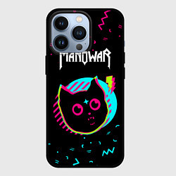 Чехол для iPhone 13 Pro Manowar - rock star cat, цвет: 3D-черный