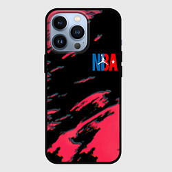 Чехол для iPhone 13 Pro NBA краски текстура, цвет: 3D-черный