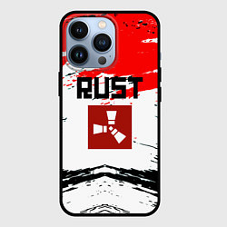 Чехол для iPhone 13 Pro RUST краски текстура, цвет: 3D-черный