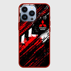 Чехол для iPhone 13 Pro Mitsubishi - sport style, цвет: 3D-красный