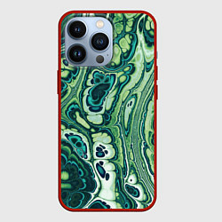 Чехол для iPhone 13 Pro Абстрактный разноцветный узор, цвет: 3D-красный