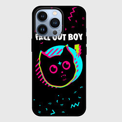Чехол для iPhone 13 Pro Fall Out Boy - rock star cat, цвет: 3D-черный