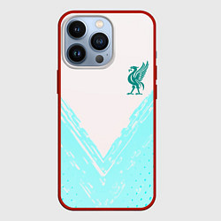 Чехол для iPhone 13 Pro Liverpool logo texture fc, цвет: 3D-красный