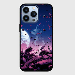 Чехол для iPhone 13 Pro Абстрактные частицы в космосе, цвет: 3D-черный