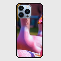 Чехол для iPhone 13 Pro Стадо розовых гусей: gussi, цвет: 3D-черный