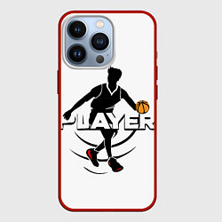 Чехол для iPhone 13 Pro Игрок, цвет: 3D-красный