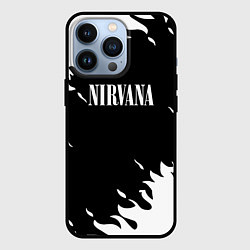 Чехол для iPhone 13 Pro Nirvana текстура огонь, цвет: 3D-черный