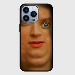Чехол для iPhone 13 Pro Мем упоротый Фродо улыбается, цвет: 3D-черный