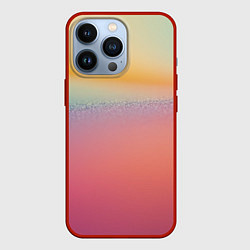 Чехол для iPhone 13 Pro Радужные переходы градиент, цвет: 3D-красный