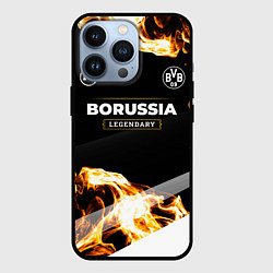 Чехол для iPhone 13 Pro Borussia legendary sport fire, цвет: 3D-черный