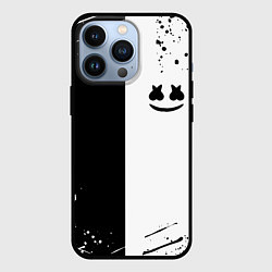 Чехол для iPhone 13 Pro Marshmello краски музыка, цвет: 3D-черный