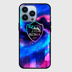 Чехол для iPhone 13 Pro Roma неоновый космос, цвет: 3D-черный