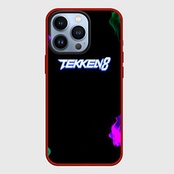 Чехол для iPhone 13 Pro Tekken огненный дым текстура, цвет: 3D-красный