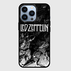 Чехол для iPhone 13 Pro Led Zeppelin black graphite, цвет: 3D-черный