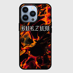 Чехол для iPhone 13 Pro Burzum red lava, цвет: 3D-черный