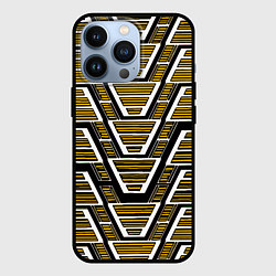 Чехол для iPhone 13 Pro Техно броня жёлтая, цвет: 3D-черный