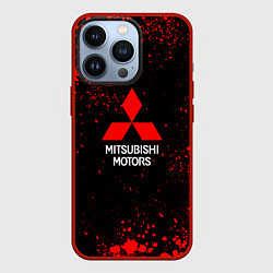Чехол для iPhone 13 Pro Митсубиси - красные брызги, цвет: 3D-красный