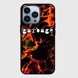 Чехол для iPhone 13 Pro Garbage red lava, цвет: 3D-черный