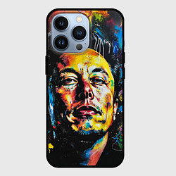 Чехол для iPhone 13 Pro Граффити портрет Илона Маска, цвет: 3D-черный