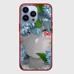 Чехол для iPhone 13 Pro Touhou Project Когаса Татара слёзы на глазах, цвет: 3D-красный